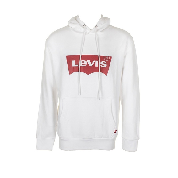 levis white hoodie mens